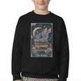 The Reader Tarot Card Book Dragon Romantasy Fantasy Bookish Youth Crewneck Sweatshirt