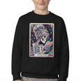 The Reader Tarot Card Women Book Lover Librarian Read Youth Crewneck Sweatshirt The Reader Tarot Card Women Book Lover Librarian Read Youth Crewneck Sweatshirt