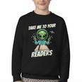 Take Me To Your Readers Across America Read More Books Youth Crewneck Sweatshirt Take Me To Your Readers Across America Read More Books Youth Crewneck Sweatshirt