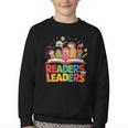 Readers Are Leaders Motivational Reading Book Quote Youth Crewneck Sweatshirt