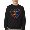 Readers Are Leaders Reading Teacher Women Kids Book Lovers Youth Crewneck Sweatshirt
