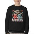 Reading Book Lover School Librarian Hooray It's Library Day Youth Crewneck Sweatshirt Reading Book Lover School Librarian Hooray It's Library Day Youth Crewneck Sweatshirt