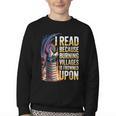 Reading Bookish Dragon Fantasy Youth Crewneck Sweatshirt Reading Bookish Dragon Fantasy Youth Crewneck Sweatshirt
