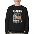 Reading Is My Favorite Sport Bookworm Youth Crewneck Sweatshirt
