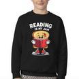 Reading Is My Jam I Love To Read Books Youth Crewneck Sweatshirt
