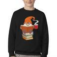 Reading Lover Book Graphic Gnome Youth Crewneck Sweatshirt
