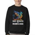 Reading Lover Easily Distracted By Dragons And Books Dragon Youth Crewneck Sweatshirt