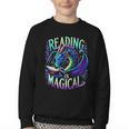Reading Is Magical Dragon Tee Perfect For Book Lovers Kids Youth Crewneck Sweatshirt
