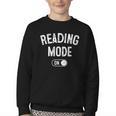 Reading Mode On Book Lover Librarian Teacher Youth Crewneck Sweatshirt