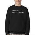 Reading Is Resistance Banned Books Youth Crewneck Sweatshirt