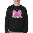 Reading Smut Is My Therapy Romance Book Reader Humor Youth Crewneck Sweatshirt