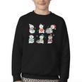 Reading Snowman Christmas Book Lovers Bookworm Librarian Youth Crewneck Sweatshirt Reading Snowman Christmas Book Lovers Bookworm Librarian Youth Crewneck Sweatshirt
