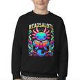 Readsalotl Axolotl Book Lovers Axolotls Youth Crewneck Sweatshirt