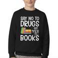 Red Ribbon Week Say No To Drugs Say Yes To Books Drug Free Youth Crewneck Sweatshirt Red Ribbon Week Say No To Drugs Say Yes To Books Drug Free Youth Crewneck Sweatshirt