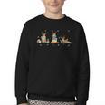 Reindeer Reading Books Christmas Library Classroom Youth Crewneck Sweatshirt Reindeer Reading Books Christmas Library Classroom Youth Crewneck Sweatshirt