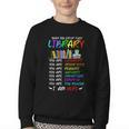 Retro Librarian Book Reader Library Book Reading Youth Crewneck Sweatshirt Retro Librarian Book Reader Library Book Reading Youth Crewneck Sweatshirt