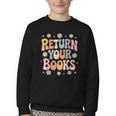Return Your Books School Librarian Youth Crewneck Sweatshirt