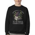 Romance Book Shirt Emotionally Attached Fictional Characters Youth Crewneck Sweatshirt Romance Book Shirt Emotionally Attached Fictional Characters Youth Crewneck Sweatshirt