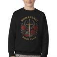 Romantasy Book Club Coffee Sword Roses Youth Crewneck Sweatshirt