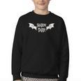 Romantasy Dark Romance Book Bat Boy Wings Shadow Daddy Lover Youth Crewneck Sweatshirt