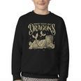 Romantasy Reader Book Reading Probably Reading About Dragons Youth Crewneck Sweatshirt Romantasy Reader Book Reading Probably Reading About Dragons Youth Crewneck Sweatshirt
