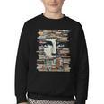 RtY Book Man Graphic Eyes Colorful Art Small Youth Crewneck Sweatshirt RtY Book Man Graphic Eyes Colorful Art Small Youth Crewneck Sweatshirt