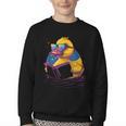 Rubber Duck Rubber Duckie Reading Book Rubber Duckling Youth Crewneck Sweatshirt
