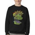 Rugrats Reptar Distressed Comic Book Style Cartoon Youth Crewneck Sweatshirt