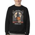 Salem Witch Book Club All Witches Welcome Halloween Reading Youth Crewneck Sweatshirt Salem Witch Book Club All Witches Welcome Halloween Reading Youth Crewneck Sweatshirt