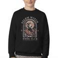 Salem Witch Book Club All Witches Welcome Spooky Halloween Youth Crewneck Sweatshirt Salem Witch Book Club All Witches Welcome Spooky Halloween Youth Crewneck Sweatshirt