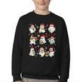 Santa Ghost Reading Books Christmas Library Teacher Youth Crewneck Sweatshirt Santa Ghost Reading Books Christmas Library Teacher Youth Crewneck Sweatshirt