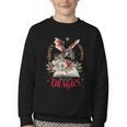 Santa's Favorite Book Dragon Christmas Magic Youth Crewneck Sweatshirt Santa's Favorite Book Dragon Christmas Magic Youth Crewneck Sweatshirt