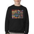 Say Gay Protect Trans Kids Read Banned Books LGBTQ Gay Pride Youth Crewneck Sweatshirt Say Gay Protect Trans Kids Read Banned Books LGBTQ Gay Pride Youth Crewneck Sweatshirt