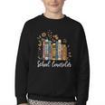 School Counselor Wildflower Books National School Counseling Youth Crewneck Sweatshirt