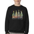 Seasons Readings All Booked For Christmas Book Reading Lover Youth Crewneck Sweatshirt