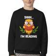 Shhh I'm Reading World Book Day Costume 2026 Kids Youth Crewneck Sweatshirt