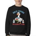 Silly Goose With Books Teacher Club School Educator Youth Crewneck Sweatshirt Silly Goose With Books Teacher Club School Educator Youth Crewneck Sweatshirt