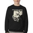 Skeleton Read More Books Youth Crewneck Sweatshirt