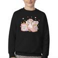 Smells Like Cowboy Romance Book Lover Youth Crewneck Sweatshirt