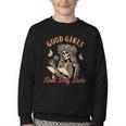 Smut Reader Spicy Romance Good A Girls Read Dirty Books Youth Crewneck Sweatshirt