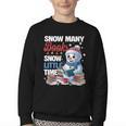 Snowman Winter Snow So Many Books Christmas Snow Little Time Youth Crewneck Sweatshirt Snowman Winter Snow So Many Books Christmas Snow Little Time Youth Crewneck Sweatshirt