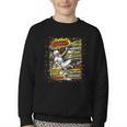 Softball Slider Pop Comic Book Art Best Traits Fast Elite Youth Crewneck Sweatshirt