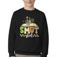 Spicy Book Lover Smut Slut Romance Reading Librarian Youth Crewneck Sweatshirt Spicy Book Lover Smut Slut Romance Reading Librarian Youth Crewneck Sweatshirt