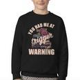 Spicy Books Merch Dark Romance You Had Me At Trigger Warning Youth Crewneck Sweatshirt Spicy Books Merch Dark Romance You Had Me At Trigger Warning Youth Crewneck Sweatshirt