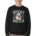 Spooky Book Club Cute Ghost Reading Book Halloween Costume Youth Crewneck Sweatshirt Spooky Book Club Cute Ghost Reading Book Halloween Costume Youth Crewneck Sweatshirt
