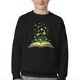 St Patricks Day Book Lover Librarian Core Shamrock Author Youth Crewneck Sweatshirt