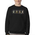 Stamp Silly Goose Reading Book Librarian Bookish Teacher Youth Crewneck Sweatshirt