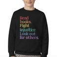 Stop Book Banning Pro Library Youth Crewneck Sweatshirt