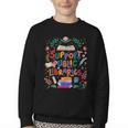 Support Public Libraries Book Nerd Outfit For Book Lovers Youth Crewneck Sweatshirt