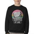 I Survived AP Lang Retro Book Graphic Youth Crewneck Sweatshirt I Survived AP Lang Retro Book Graphic Youth Crewneck Sweatshirt